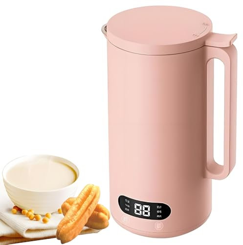 Nut Milk Maker Machine, 350ML Soy Milk Maker, 8 in 1 Oat Milk Maker with LED Display,Milky Plant Machine with 12H Timer, auto-Clean and Keep Warm,for Homemade Soy Almond Plant Oat Milks,Porridges