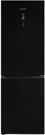 Russell Hobbs Freestanding Fridge Freezer Frost Free 323 Litre Black 184cm Tall 60cm Wide Total No Frost 70/30, 219L Fridge Space, 104L 4 Star Freezer, 2 Year Registered Guarantee RH184FF602C1B