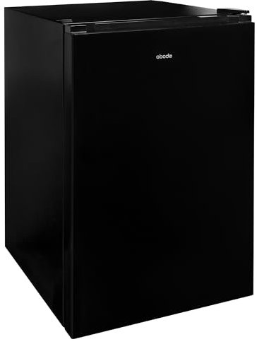 Abode Under Counter Freezer 48cm Wide Freestanding Black 60 Litre with 3 Drawers, Adjustable Feet & Reversible Door, 4 Star Freezer, Suitable for Garages & Outbuildings A85UCFZ482E1B (Black, 48 cm)
