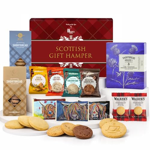Hattie’s Gifts Shortbread Biscuits Gift Set | Luxury Biscuit Selection from Walkers, Reids, Deans & Shortbread House of Edinburgh