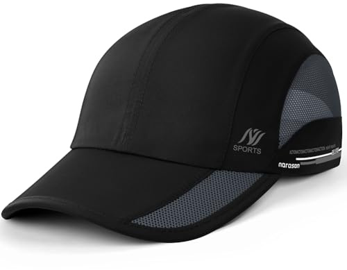 BSBUY Cappello da Baseball Unisex Folding, Asciugatura Rapida Traspirante Berretto da Baseball, Uomo Cappellino Impermeabile Estivo, Cappello da Baseball Pieghevole Leggero per Outdoor