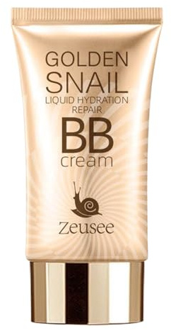 BB Cream - Fond de teint liquide de protection UV - Apprêt hydratant et anti-cernes - Aide éclaircissante pour le teint BB Snail - Crème solaire anti-cernes pour hydrater et nourrir