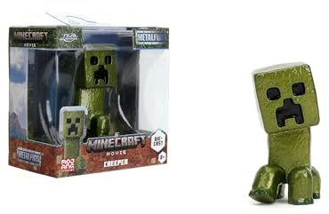 Jada Toys Minecraft - Statuetta di film (1 pezzo) - 1 statuetta da collezione in metallo (creeper) per fan e bambini a partire dagli 8 anni, 6,5 cm