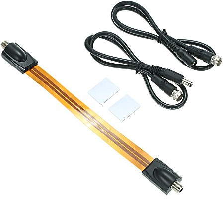ERYUE Platt Strömkabel för Fönster och Dörrar, Ultra Slim Power Line Kit för övervakningskameror, Förlängningskabel Videotillbehör, Vit, 26 Cm