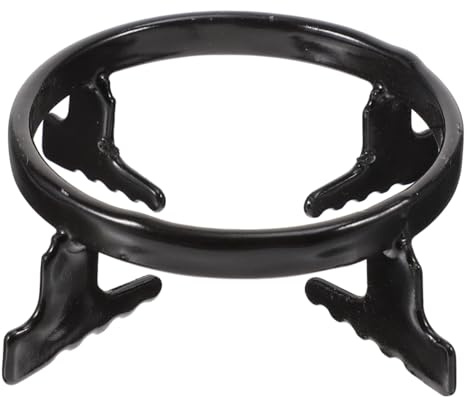 GETAJGHSD 1pièce Support pour Cuisinière à Gaz Noir Stable et Robuste Support Pot pour Café Réducteur de Gaz Adapté aux Plaques de Cuisson Facile à Installer et Compatible avec Cafetières