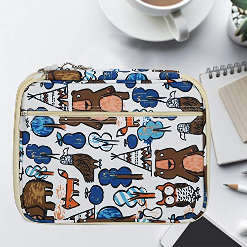 Tixiyu Förvaringsväska för Färgpenna Vattentät Konsttillbehör för Barn, Studenter, Konstnärer 11 X 8,7 X 2,4, Christmas Deer (192 färger)