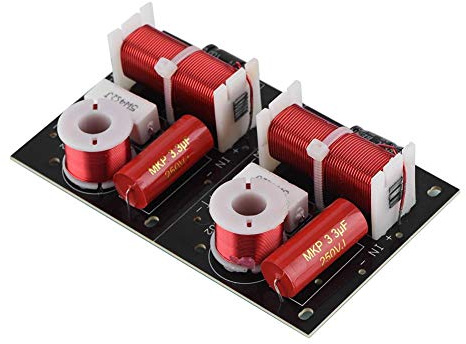 Serounder 2 Way Audio Speaker Frequency Divider Module Treble Bass Hi-Fi Audio Crossover Filter Distributor Board for DIY Speaker