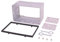 KINDAX Plancia Autoradio 2 Din con Cornice, Telaio Autoradio Universale in Metallo per Stereo Due Din, Lettore Dvd per Auto, Navigazione GPS