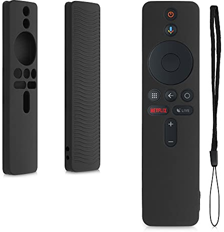 kwmobile Carcasa de Silicona Compatible con Xiaomi Mi Box S Funda Mando a Distancia - Funda de Silicona Control Remoto - Negro