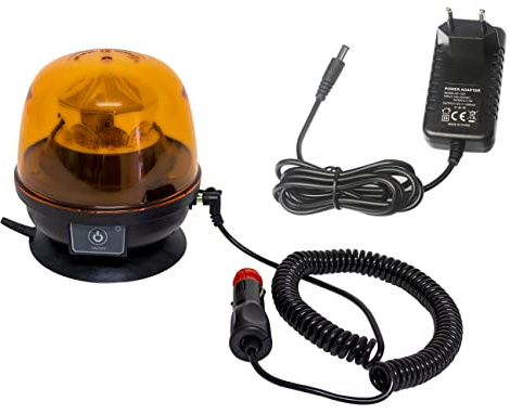 Ama Imel - Tractor intermitente de 12 – 24 V: intermitente LED con fijación magnética, autonomía de la batería 6 horas, 3 modos de flash, IP67