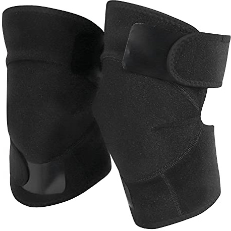mumisuto Magnetfeldtherapie-Knie-Kompressionsmanschette, Magnet-Kniebandage mit Selbsterhitzung für Knie, warm, lindert Muskelkater, Krämpfe(Durchschnittsgröße)