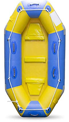 WolFum Großes Hochleistungs-Schlauchboot, Schlauchboot, Kajak, Beiboot, Angelset, 3-Personen-Kanu mit Paddel, Wassersport, 230 x 120 cm, A Wassersport