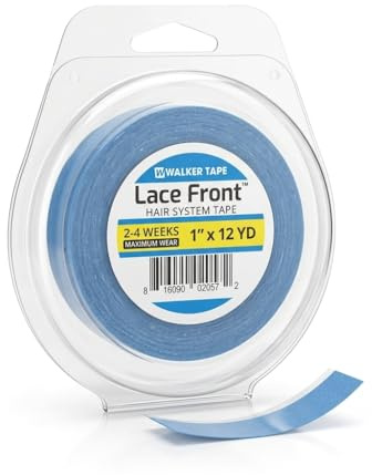 ABL Supplies Genuine Walkers Tape Lace Front Wig Adhesive Tape, Double Sided Tapes, Extra Strong Hold, Used for Wigs & Hair Extensions (12 Yards 1 Inch)