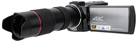 Mini Videocamera DV, Videocamera per Vlogging con Riconoscimento Facciale Zoom 16X per Regalo di Compleanno per le Vacanze per Youtube (BROLEO0yzs56ceto-01)