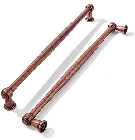 khtumeware 6 Stück 30,5 cm (12 Zoll), antikes Kupfer, Schrankgriffe, Küchenschrank-Hardware für Schrank, Schublade, Kommodengriffe, Kommodengriffe