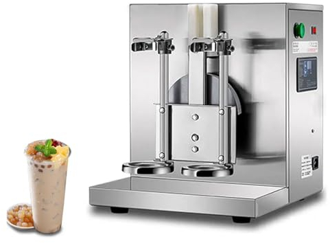 Coctelera Automática Para Té Con Leche, Batidora Comercial De Acero Inoxidable De Doble Marco, Licuadora De 340 Rpm Con Panel Inteligente, Para 350-1000 Ml, Batidora Eléctrica Para Café, Jugo