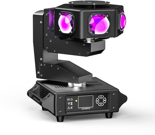 240W Lyre LED RGBW Lumière de Scène dmx512 Beam Wash Disco Lumière Rotative Phare à Tête Mobile Rotatif sur l'axe Z Activation Vocale Pour DJ Club Fête Bar Théâtre