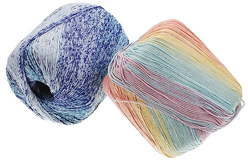 HAPINARY 2St Garn -kuscheldecke fäustel Yarn handystativ handsfull Strickwolle Wolle selber Machen gewebte Überwurfdecken Wollstricken -Decke Wollstrickzubehör Wollschnur Colorful
