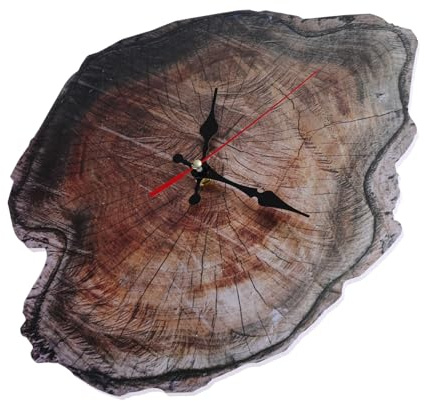 FUNOMOCYA Orologio Da Parete Anello Annuale Decorativo Moderno Soggiorno Camera Senza Batteria Retro Unico Facile Installare Leggero Design Spazio Applicazioni Arredamento