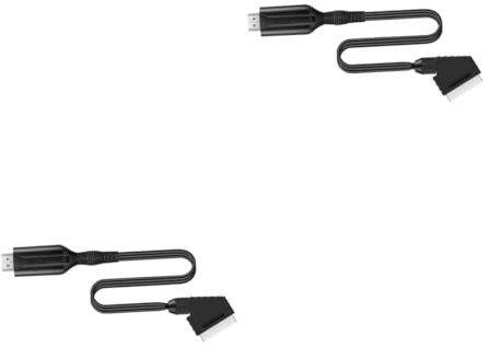 Angoily 2 Piezas Convierten La Señal Scart A Video Audio Scart A Adaptador De Video Diseño Simple