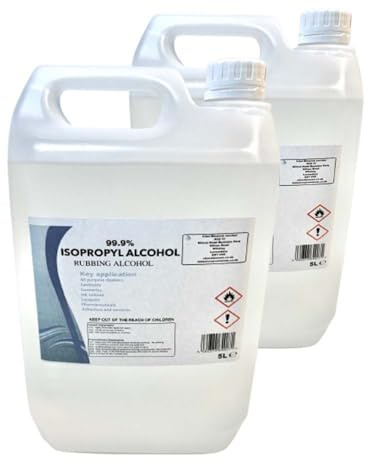 Premium 100% Isopropyl Alcohol (IPA) 10 Litres | High-Purity Isopropanol Cleaner | Fast-Evaporating & Zero Residue | Ideal for Electronics, 3D Printing, Glass, & Professional Degreasing