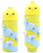 DEZP 1 Stück Kawaii Pencil Case 2 In 1 Soft Silicone Federmäppchen 18.5 * 6.5Cm, Multifunktions Tiere Theme Pen Holder Zipper Colored Pencils Marker, stifte mäppchen Für Legami Pens(Küken，I)