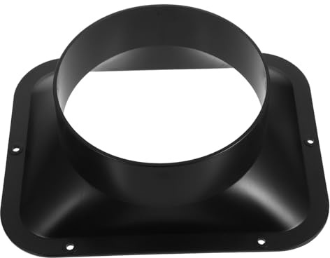 Flangia Raccordo Rettangolare in Abs Nero per Condotti Aria | Installazioni su Sistemi di Canalizzazione, Collegamento e Riparazione di Condotti, Profilo Moderno