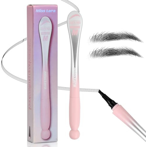 4 Fork Eyebrow Pencil, flytande ögonbrynspenna, snabbtorkande, vattentät, oljeresistent, långvarig och fläckbeständig, lämplig för att fylla på naturliga ögonbryn (02 #svart)