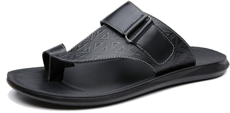 Orthopädische Herren-Sandalen In Übergröße, Modische, Atmungsaktive Sommer-Ledersandalen Zum Hineinschlüpfen Bei Ballenzehen, Lässige Flip-Flops Mit Rutschfestem Zehenring, Für Papa