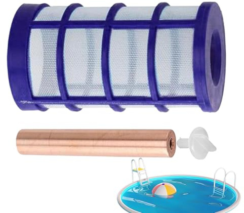 Solar-Poolreiniger: Ersatz für Kupferanoden-Ionisator, schwimmender Wasserreiniger mit Flügelschraube des Korbfilters, reduziert den Einsatz von Chemikalien, Chloralternative