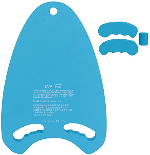 Simning av flytande bräde poolträning säker kickboard med handtag för barn och vuxna (Blå)