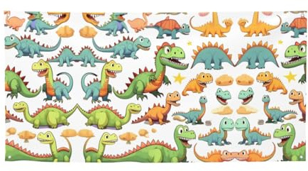 Cartoon-Dinosaurier-Bilder, vielseitiges Party-Banner, beste Banner für Veranstaltungen, Geburtstagsparty-Dekorationen