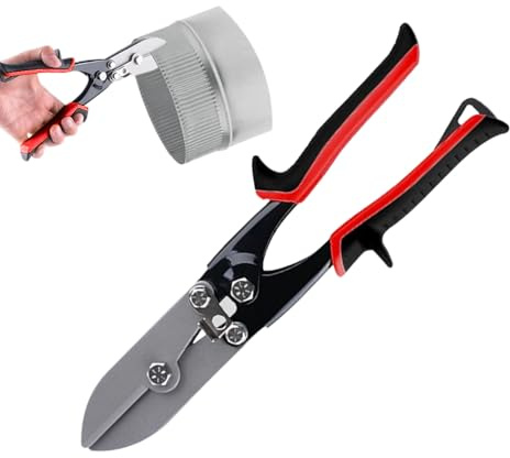 Alicates de prensado para tubos, pinza plegable para chapa – Herramienta de engarzado de metal galvanizado 0,8 mm,para tuberías de estufa conductos eléctrico Doblado de fijación