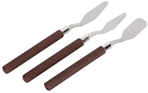 KIMISS Espátula Flexible, Cuchillo de Paleta, Espátula de Acero Inoxidable, Herramienta de Pintura para Pintura Al óleo, Escultura de Arcilla, para Mezclar Colores, Artes, Manualidades y Costura