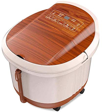 Fußbad Massagegerät Mit Wärmeblasen Vibration 3 In 1 Funktion, Massagerollen Soaker Digitale Temperaturregelung Pediküre Wanne Bad Fußbad Deep Barrel