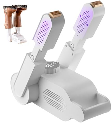 LYPPUL Schuhtrockner Elektrisch, Schuh Trocknergerät mit Zeitschaltuhr, Elektrischer Schuhtrockner Gerüche und Antibakteriell, Fußwärmer Schuhheizung Schuhwärmer Kinderschuhe für Schuhe, Skischuhe