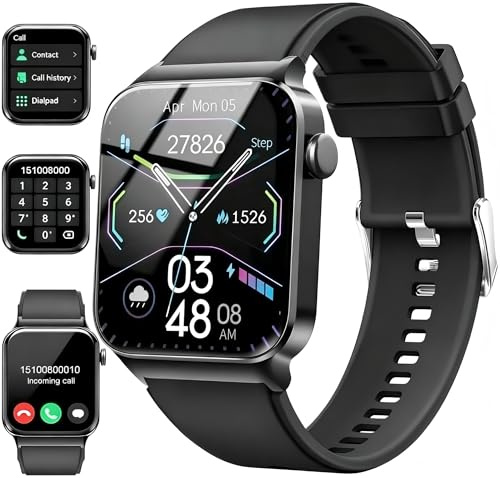 2026 Smart Watch for Men Women, Smart Watches Answer/Make Calls, 100+ Sport Activity Tracker Step Counter, Fitness Watch with Heart Rate/Sleep Monitor, IP68 Waterproof Fitness Tracker for Android iOS