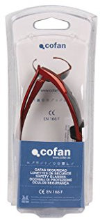 Cofan Blíster Gafa de Seguridad Anatómica | Lentes de protección frente a Rayos UV | Ultraligeras para un uso intensivo