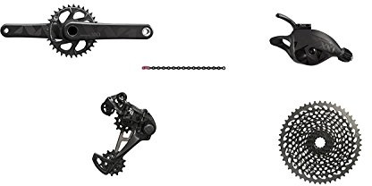 SRAM XX1 Eagle BB30 Boost 175 Black Edition 32T Kettenblatt 10-50T Schwarze Kassette