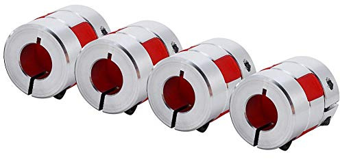 Accoppiamento albero prugna, 6,35 mm x 10 mm flessibile albero prugna accoppiamento CNC passo-passo motore Encoder accoppiatore