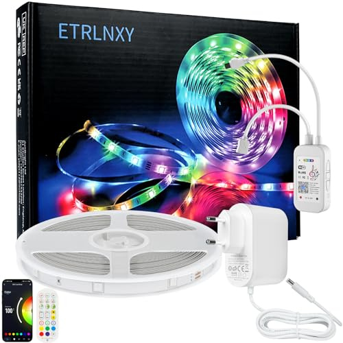 ETRLNXY LED Strip 20m WiFi, Alexa LED Band Musik Sync, Kompatibel mit Alexa und Google Home, APP und Fernbedienung, DIY Szenenmodus, LED Strips Deko für Szenenmodus Schlafzimmer Küche Zuhause Partei