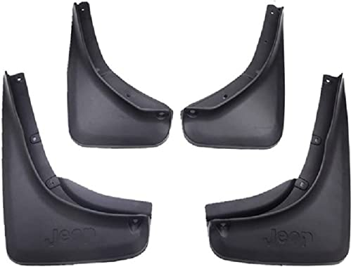 HALLEH [4 Pezzi] Paraspruzzi per Jeep Renegade BU Garde-Boue De Voiture 2014~2018, Anteriore Posteriore in Gomma Parafango con Viti di Montaggio, Protezione Esterni Accessori