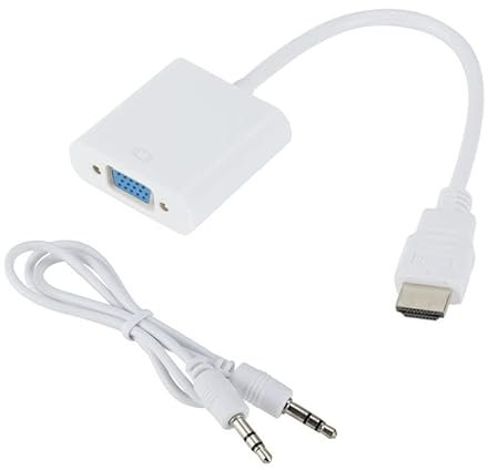 REACHYEA Adaptateur HDMI 1080p vers VGA numérique vers analogique pour Xbox PS4 PC Ordinateur portable TV Box vers projecteur HDTV
