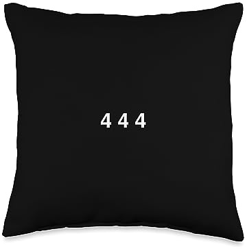 Angel Numbers 444 Protection Spiritual Guide Manifesting Throw Pillow