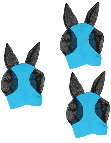 POPETPOP Lot De 3 Masques Anti-Mouches Instantanés en Maille pour Usage Extérieur
