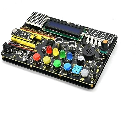 KEYESTUDIO Inventor Kit de démarrage pour Arduino Nano, matériel pré-connecté, Codage et électronique faciles à démarrer, 30 projets, 15 modules, Ensemble éducatif STEM pour Adultes et Adolescents