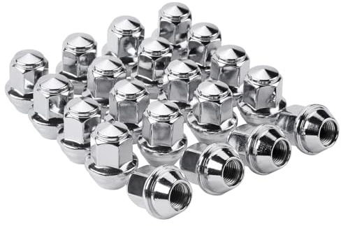 Dtomi Wheel Lug Nut, Nut Wheel M14*1.5-13/16 21mm Hex, 36mm Length Compatible with Ford Lincoln Vehicle MKZ MKX Aviator Mustang Explorer Edge Fusion 2015-2021 Replace# 611-007 ACPZ-1012-M (20pcs)