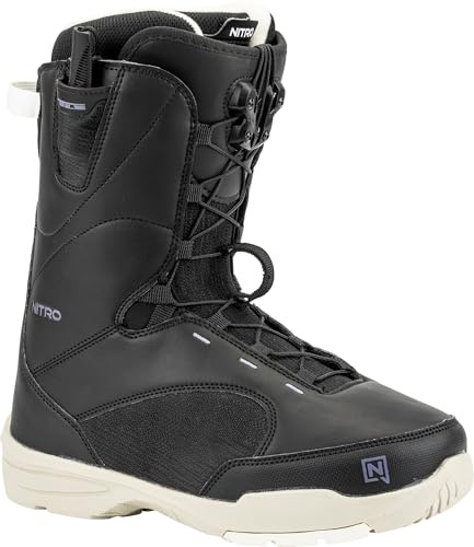 Nitro Women's Flora TLS Snowboard Boots, Black, 25
