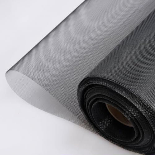 HEFJIAYCIQ Edelstahl Fliegengitter Filtermaterial, DIY Metallgitter Fenster Schädlingsschutz Mesh, Ersatz-Drahtgeflecht Fenstergitter Für Fenster,Silber,90x100cm(35x39inch)
