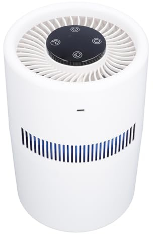 Air Purifier and Humidifier in One, 2 in 1 5W Quiet Desktop Air Purifiers with 4L Water Tank for Bedroom, Water Air Purifier humidifier Combo for Bedroom Baby Home Office